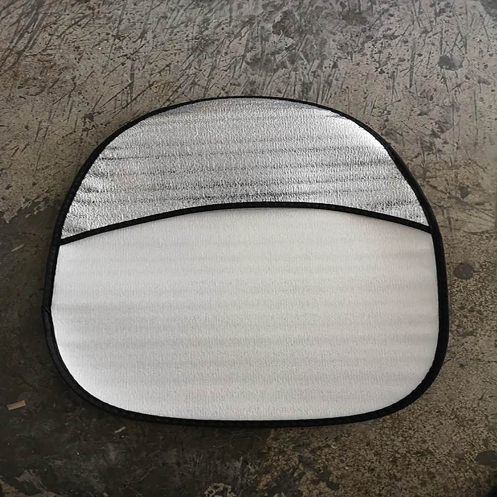 Car Sunshade Double Thick Foil Anti Heat Sun-proof Parasol Shield Steering Wheel Cover Mat Heat-Resistant for Auto Car 44*50cm