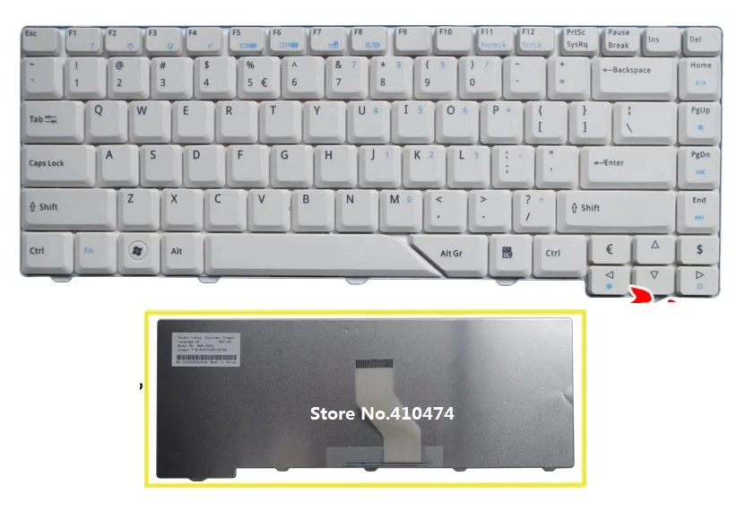 SSEA Wholesale New US Keyboard for Acer Aspire 4910 5730