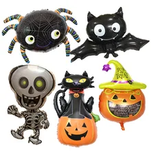 Halloween abóbora fantasma balões decorações de halloween folha de aranha balões brinquedos infláveis bat globos halloween party suprimentos