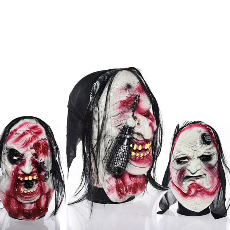 

Halloween Horror Latex Zombie Mask good texture mask Evil Halloween Mask Demon Full Head Mask Cosplay Party Props