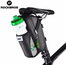 ROCKBROS Bicycle Saddle Bag Cycling Rear Seat Tail Bag Bike Accessories With Water Bottle Pocket Waterproof MTB Bike Rear Bags