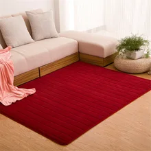 Ковер для спальни, гостиной, однотонный ковер в полоску, коралловый бархат, стеганый ковер, современный ковер, большие ковры
