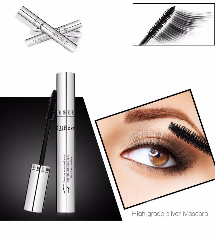 Макияж набор Тушь для ресниц+ подводка для глаз+ тени для век+ карандаш для бровей+ помада Qibest китайский бренд