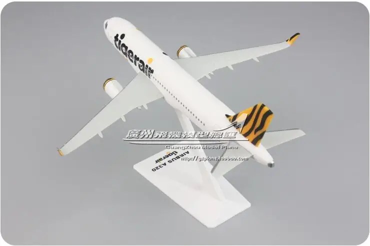 19 см Сингапур Tiger Air Airbus A320 1:200 собранные Самолеты Модель Сингапур airline модель самолета с W подставкой