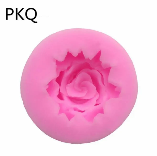 

3D Pink Rose Flower Silicone Mold Fondant Gift Decorating Cake Chocolate Cookie Soap Fimo Polymer Clay Resin baking moulds 3.24