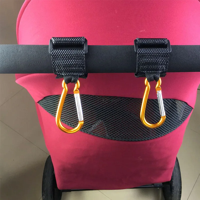 Baby Stroller Hook Clips Universal Pram Stroller Hook Props Hanger Metal Convenient Hook Wheelchair Pram Baby Stroller Accessory