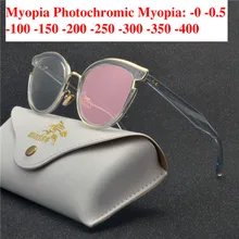 Ретро Модные женские туфли солнцезащитные очки фотохромные очки от близорукости Для мужчин Для женщин очки по назначению, очки с оправой uv400 NX