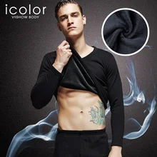 ICOLOR, новая мода, осенние мужские пижамы, домашняя одежда, теплая зимняя пижама с длинным рукавом, Мужская утолщенная хлопковая I-BN011 для сна