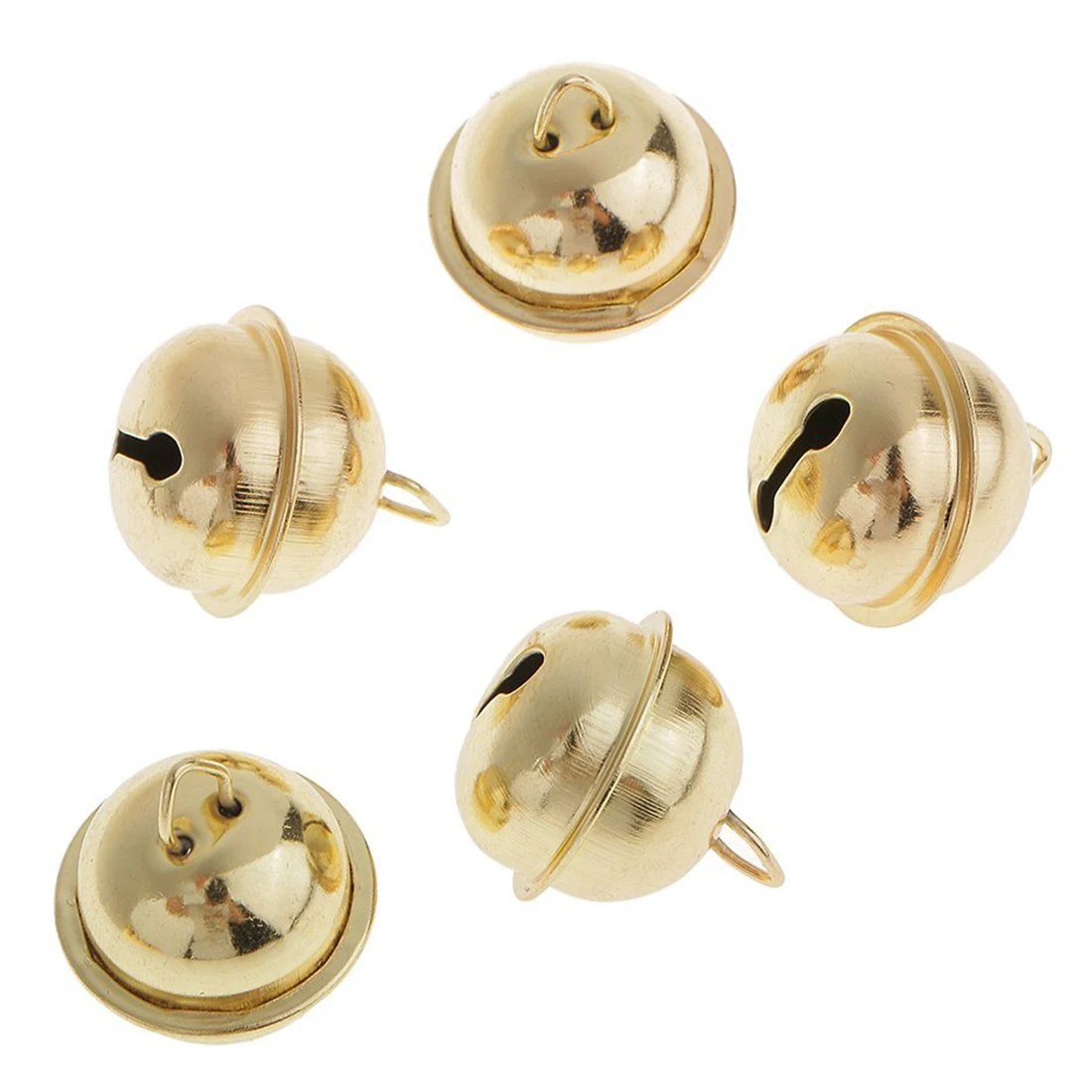 HOT SALE 14MM Gold Metal Craft Bell Christmas Jingle Bell Craft Bells Decor 10pc