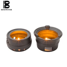 Винтажные керамические изделия чайный набор для подогрева китайского кунг-фу чайный сервиз аксессуары свечи отопление молоко кофе Саке база чайник держатель Полка