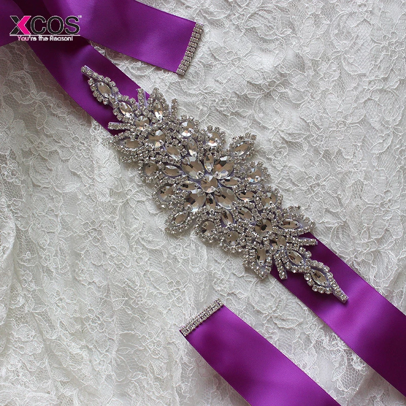 Xcos 12 цветов кристалл и жемчуг свадебный пояс, лента для невесты пояс для подружки невесты