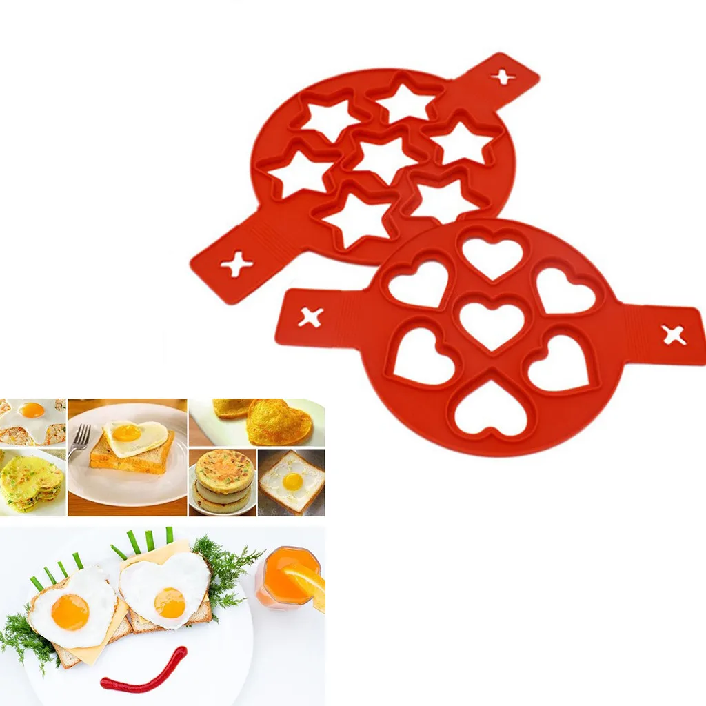 

Pancake Flipping Silicone Mold Nonstick Baking Waffle Egg Cake Perfect Form DIY Craft soap mold Sugar Fondant Tools Cake Decorat