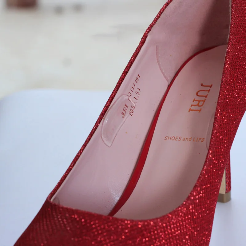 Невидимые силиконовые прозрачные Нескользящие стельки для обуви на высоком