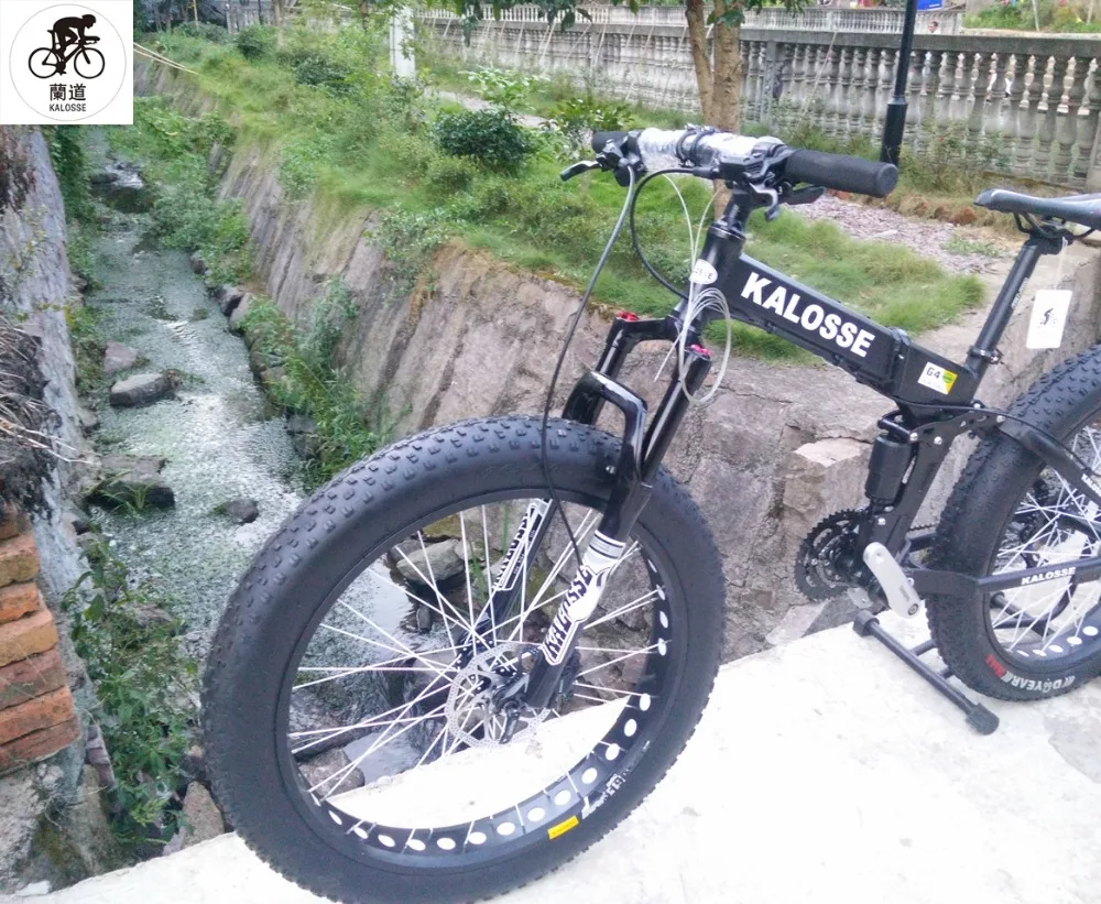 Discount Kalosse Beach bike 26*4.0 tires Snow mountain bicycle 30 Speed Microshift folding Hydraulic brakes 26er 1 Discount Kalosse Beach bike 26*4.0 tires Snow mountain bicycle 30 Speed Microshift folding Hydraulic brakes 26er 1
