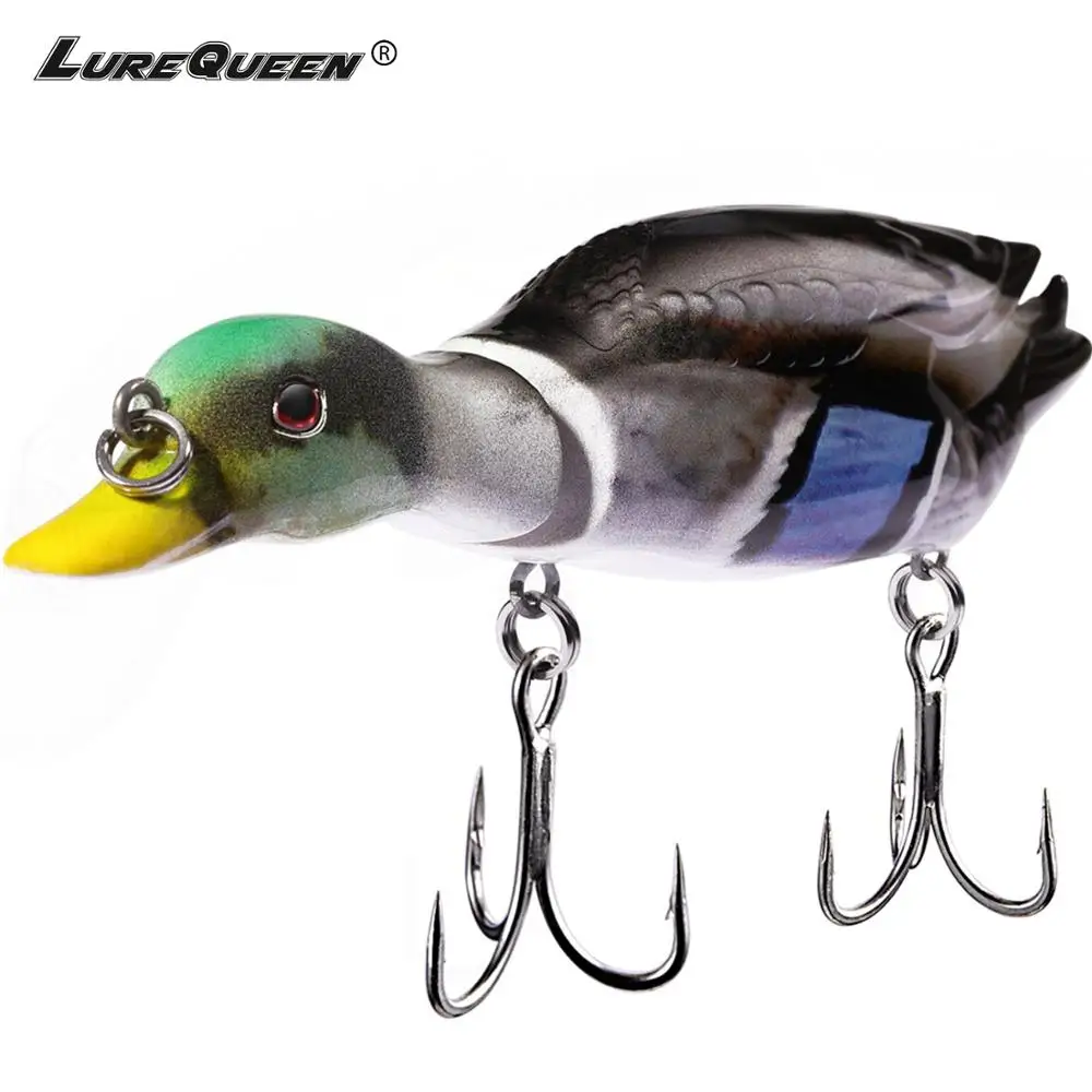 Lurequeen 12cm 26g Floating Duck Fishing Lure Crankbait Jointed Baits