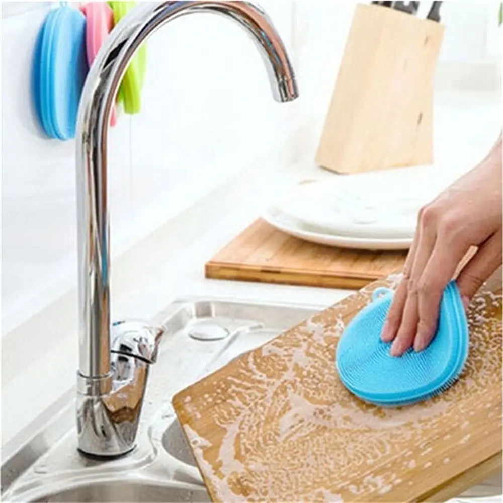 Новые многофункциональные Волшебные чистящие щетки, силиконовая миска для мытья посуды, коврик для мытья кастрюли, легко моющаяся щетка, кухонный инструмент