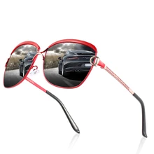 HD041 Модные женские HD поляризованные солнцезащитные очки с большими линзами для вождения велоочки и солнцезащитные очки для путешествий с футляром для очков