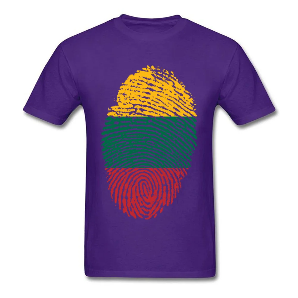 Lithuania Flag Fingerprint_purple