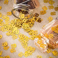 

number 30 40 50 60 Confetti Table Scatters Tabletop for 30th 40th 50th 60th adult Birthday Party wedding Anniversary Decoration