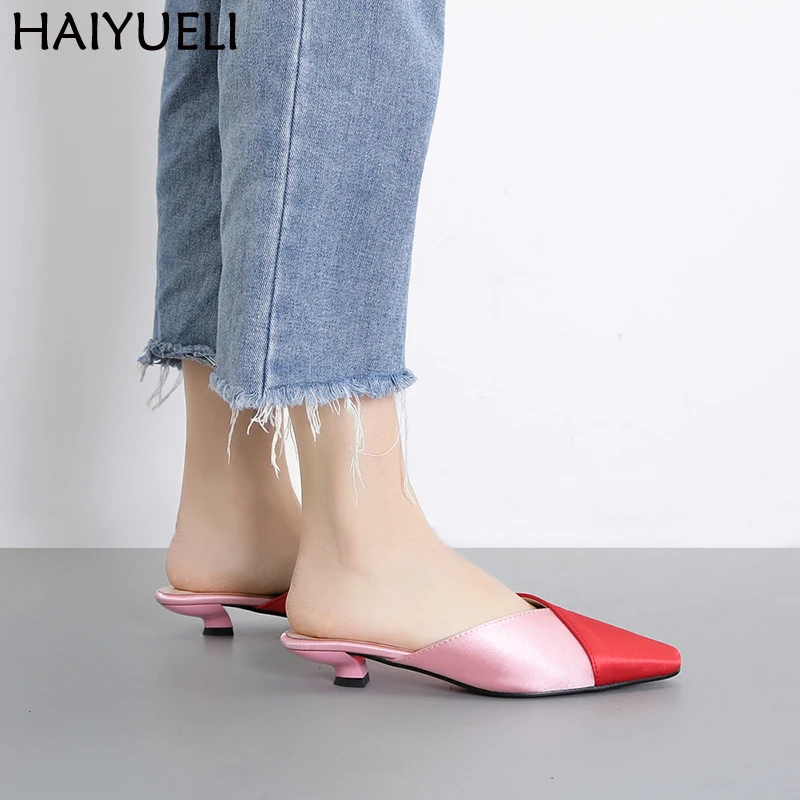 summer mules with heels