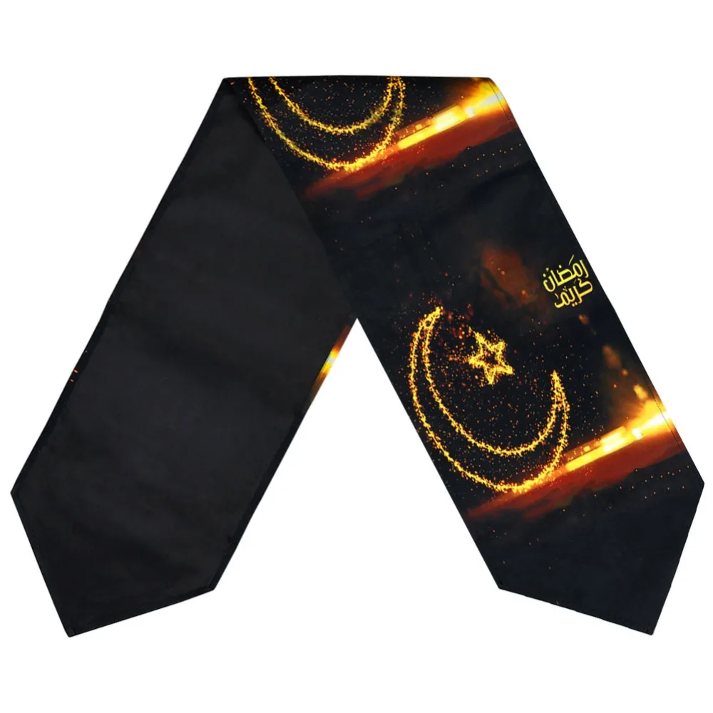 OurWarm 32x180 см Eid Mubarak пожелания украшение для стола Рамадан Kareem счастливый ИД 2019