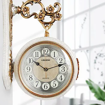 

Double-Sided Wall Clock European Living Room Hanging Table Creative Pow Patrol Watch Mechanism Silent Kitchen Living Room 5Q324