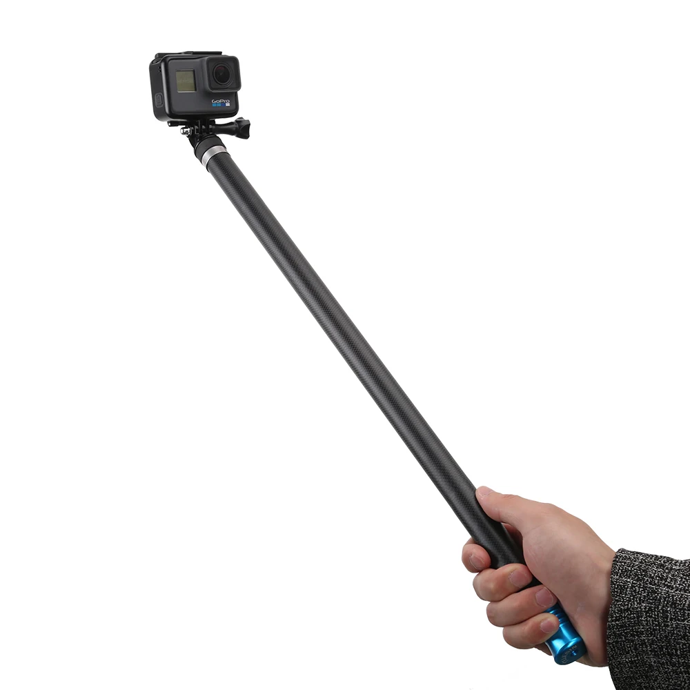 Ручной выдвижной полюсный монопод из углеродного волокна 106 &quotдля GoPro Hero 7 6 5 4 Session