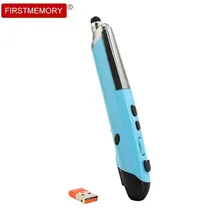 Беспроводная USB оптическая мышь, ручка, лазерные мыши, 2,4 ГГц, 1600 dpi, эргономичная мышь, для ПК, для обучения, встречи, говорения, настольный ноутбук