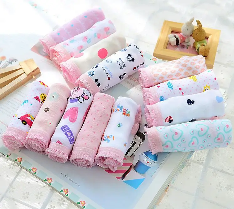 

8 pieces/lot Girls Cotton Panties Baby Girls Underwear Kids Short Briefs Children Underwear Girls shorts Underpants