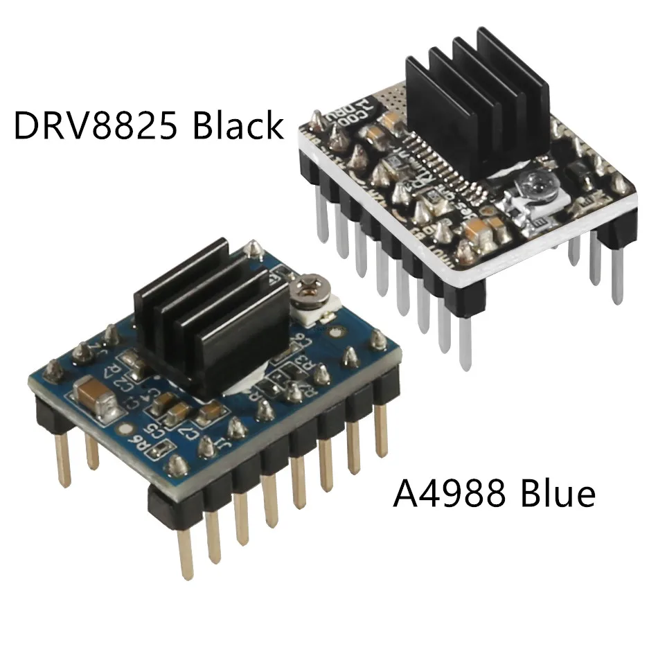 

3D Printer StepStick DRV8825 A4988 Stepper Motor Driver With Heat sink Carrier Reprap 4-layer PCB RAMPS replace A4988 Driver