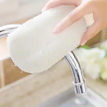 

Natural Loofah Luffa Loofa Sponge Gourd Eco Friendly Creative Cleaning Cloth Brush with Non-stick Oil Function for Kitchen, Dish