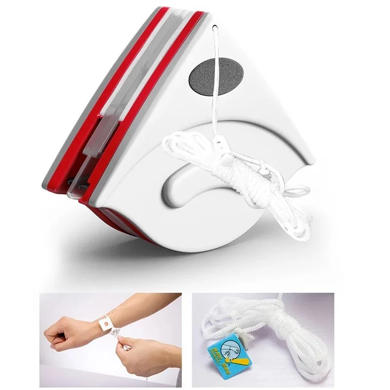 

Window Glass Cleaning Tool Double Side Magnetic Brush Surface Cleaner Wiper QJS Shop
