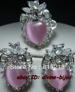 

ddh0685 charming opal Earrings Ring set ,size:8#