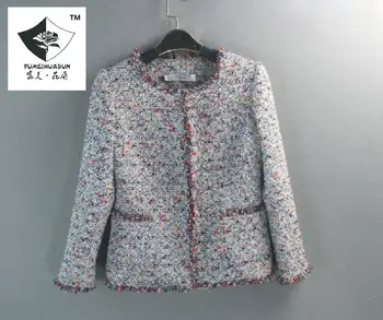 

HSS0326 Women Small fragrant short slim coat