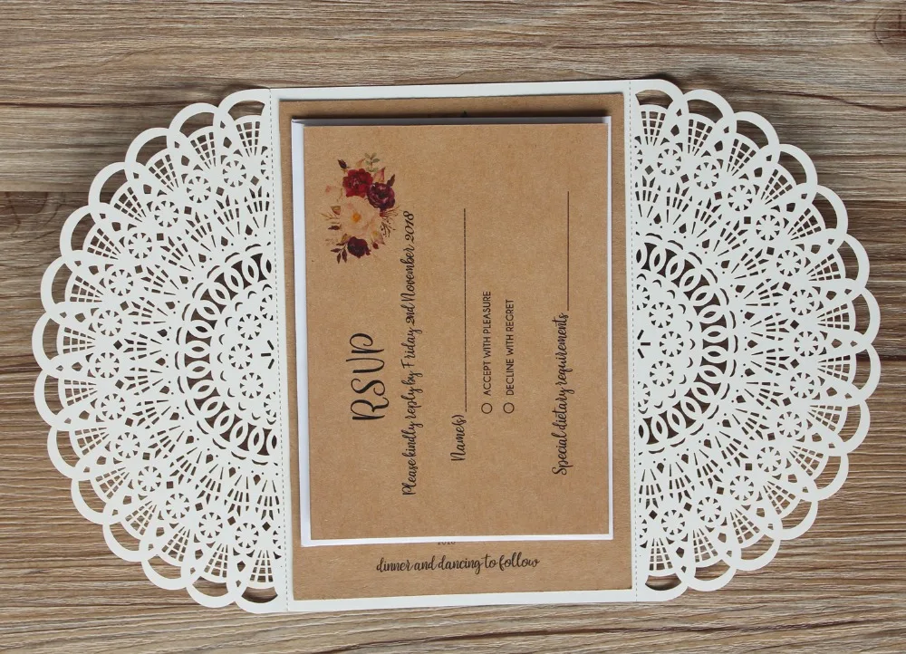 Laser Cut Wedding Invitations Suite