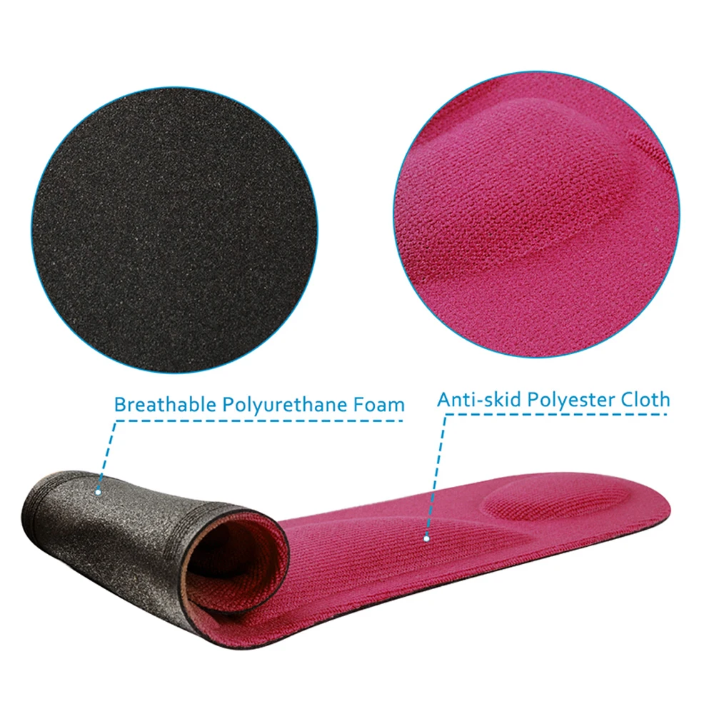 Demine 4D Sponge Sport Insoles for Men Women Arch Support Running Shoe Insert Pads Soft Comfort Shock Sneaker Cushion Insole