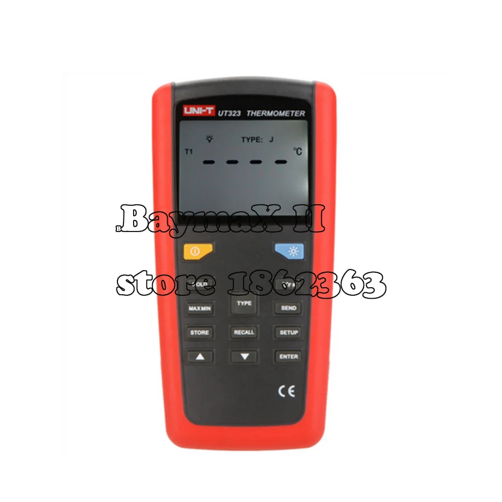 

UNI-T UT323 Digital Single Input Thermometer K/J/T/E/R/S/N Type Temperature Tester w/LCD Backlighgt & USB Interface Termometro