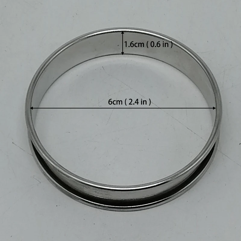 Нержавеющая сталь 2,4 дюймов 6 см терпкое кольцо форма для торта французский Столярный круг Lemo кольцо круглой формы инструменты для выпечки