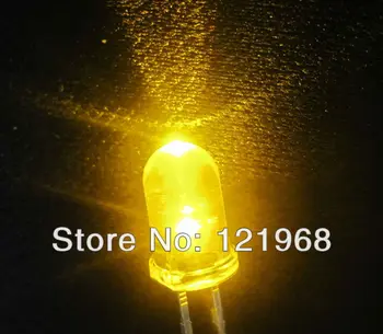 

1000pcs Free shipping Candle LED diode 5MM Yellow flicker round led 3.0-3.5V flash led with IC