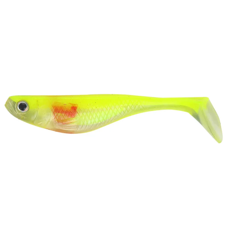 Yellow Croaker Soft Lure Bait New Bionic Soft Worm Bait 5g/8cm Color Matching Silicone Fish Bait Sequins Lure Bait jooyoo