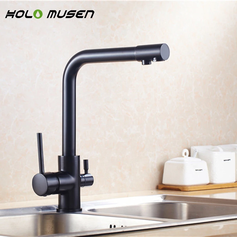 Black Kitchen Faucet 3 In 1 Faucet Filtered Water Hot Cold Water Water Filter Faucet Black 3 Way Filter Tap Triflow Kitchen Tap Kitchen Faucet Garden Hose Kitchen Faucet Mixerkitchen Faucet Tap Aliexpress