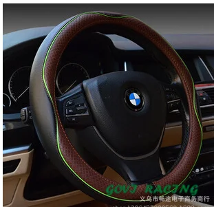 Универсальный чехол рулевого колеса автомобиля черный сделай сам из натуральной