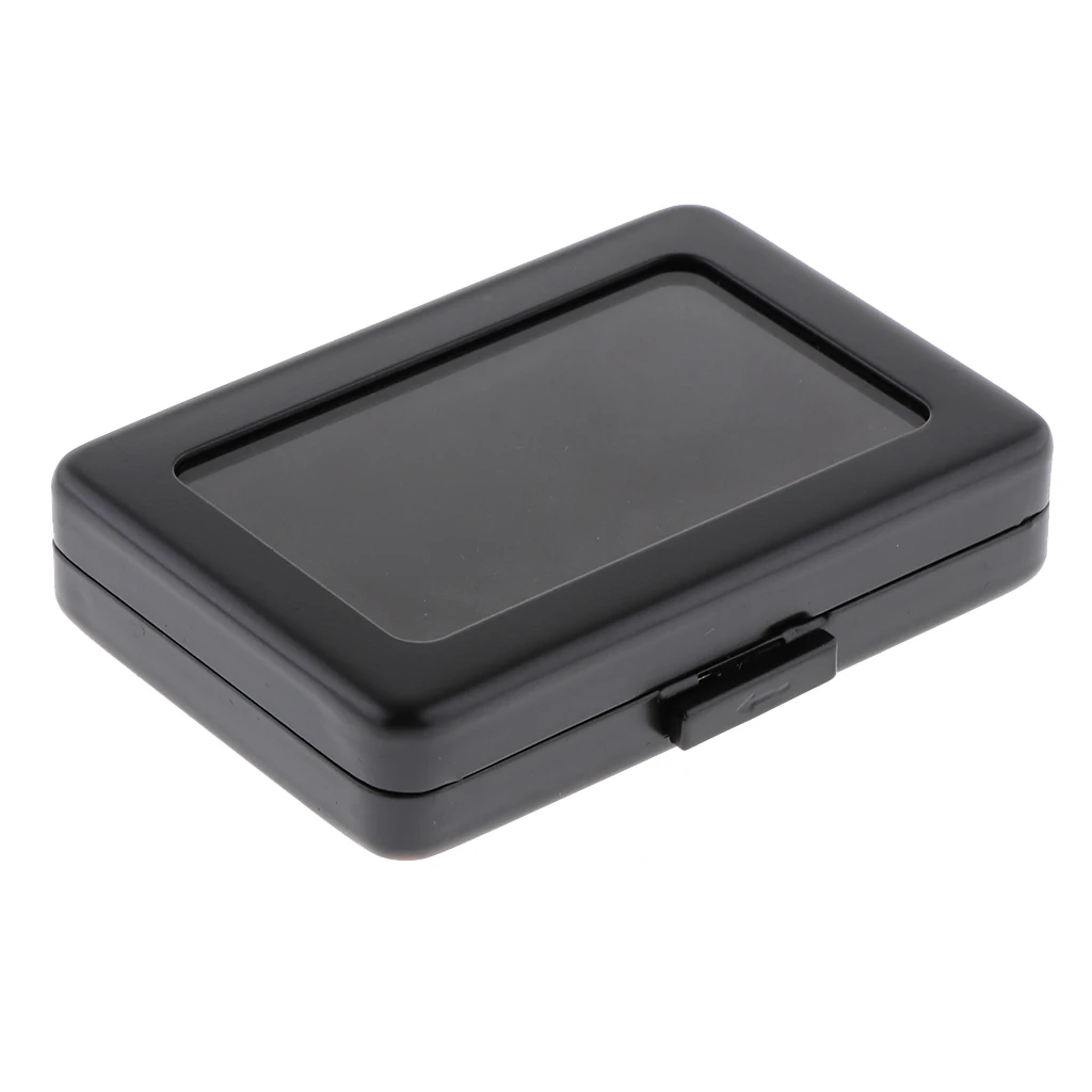 Electroplate Iron Box Diamond Gem Jewelry Storage Box Organizer Case Double-Faced Velvet Fabric Buckle Design Showcase