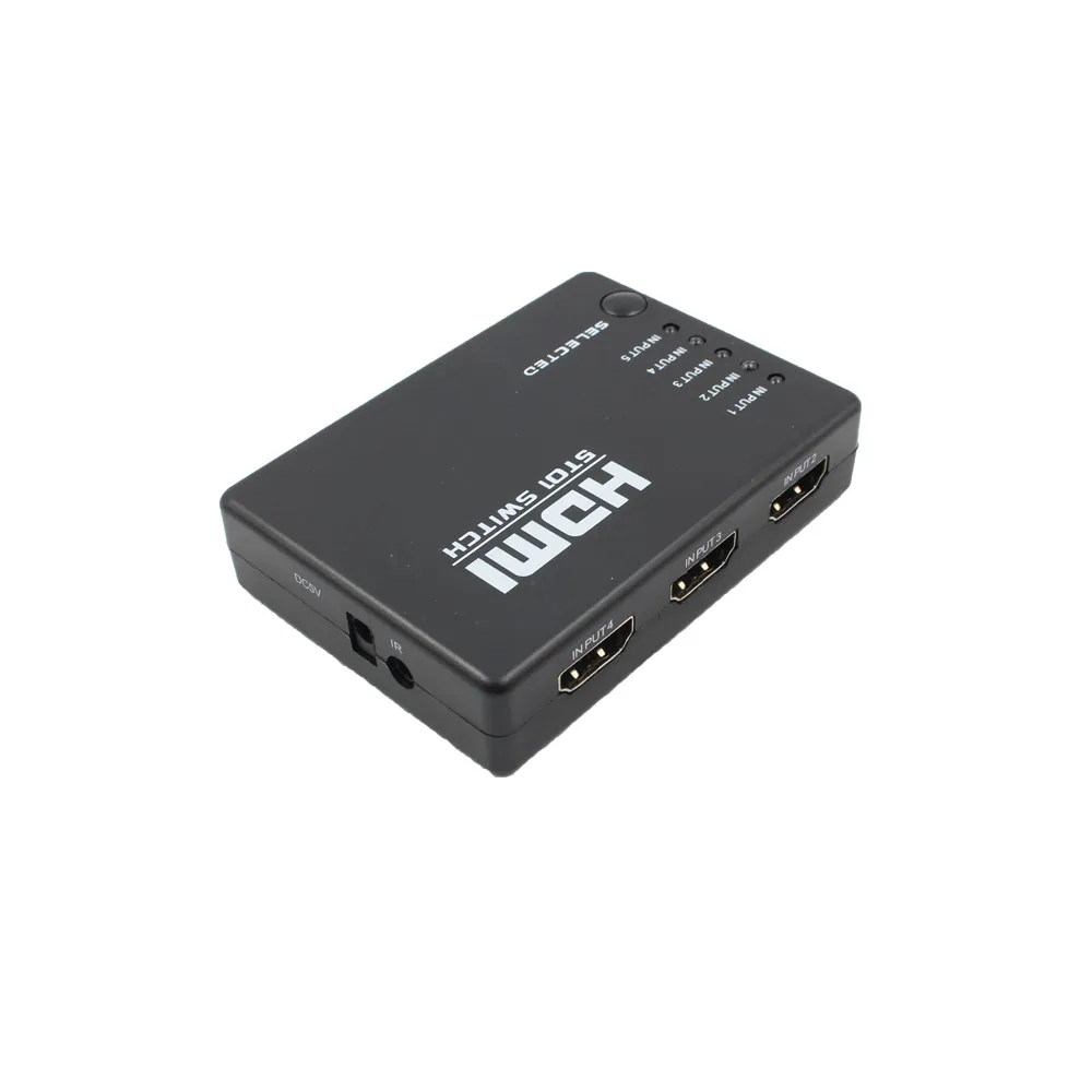 5 Порты и разъёмы 1080 P видео HDMI коммутатор разветвитель для HDTV DVD PS3 + ИК-пульт дистанционного z1024 челнока