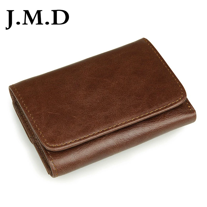 

J.M.D RFID ID Identity Credit Card Blocking J.M.D Genuine Leather Wallet Slim Blocking Security Bifold 8106