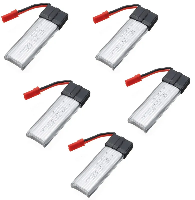 5 шт., Аккумулятор 3,7 в 500 мАч для квадрокоптера WLtoys V929 V949 V959 V212 V222 RC