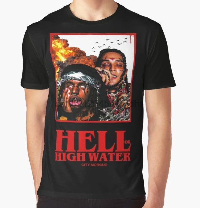 

All Over Print T-Shirt Men Funy tshirt CITY MORGUE VINTAGE Short Sleeve O-Neck Graphic Tops Tee women t shirt