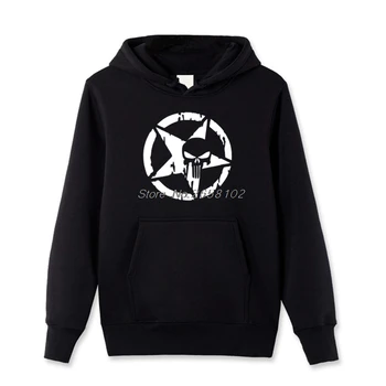 

Spring Autumn New Casual Punisher Skull Marvel Hoodies For Man Streetwear Hip Hop Fashion Fleece Pullover Sweatshirt
