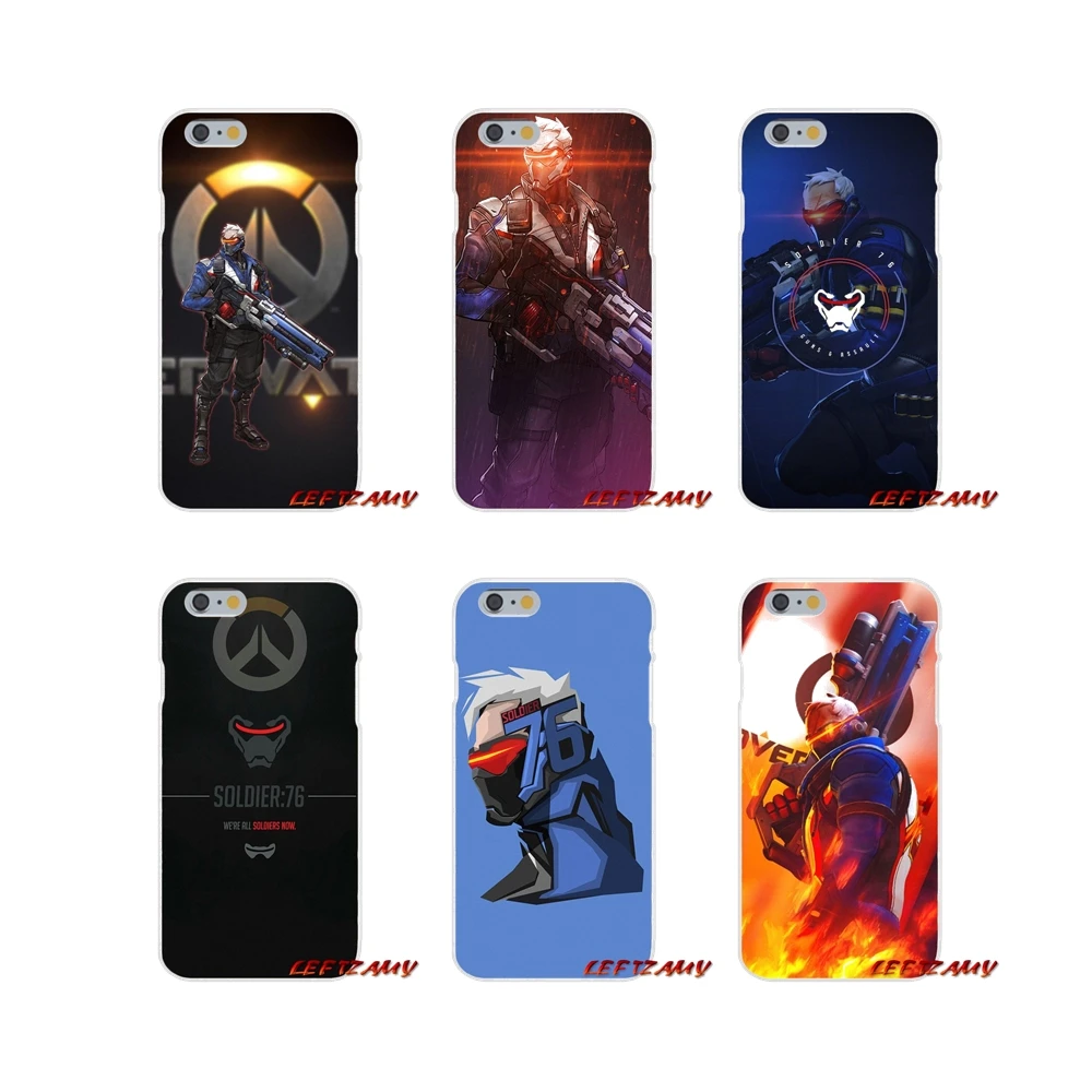 

Cell Phone Case game Overwatch OW character Soldier 76 For Xiaomi Mi6 Mi 6 A1 Max Mix 2 5X 6X Redmi Note 5 5A 4X 4A 4 3 Plus Pro
