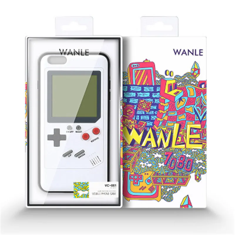 Navpeak GB Gameboy Tetris Phone Case Game Console Cover Protection for Apple 7plus Tetris for iPhone X 6plus 6s 7 7plus 8 8plus